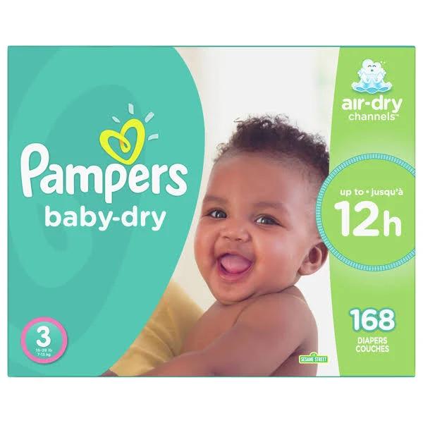 Pampers Baby Dry Diapers, Super Econo Pack Size 3