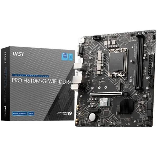 MSI Pro H610M-G Wifi DDR4 LGA 1700 Micro-ATX Motherboard