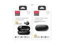 Adore Wireless Bluetooth Headset 5.0 In-ear Smart Call Noise Reduction with Charging Box Stereo IPX5 Sports Waterproof Headset TL7-Black