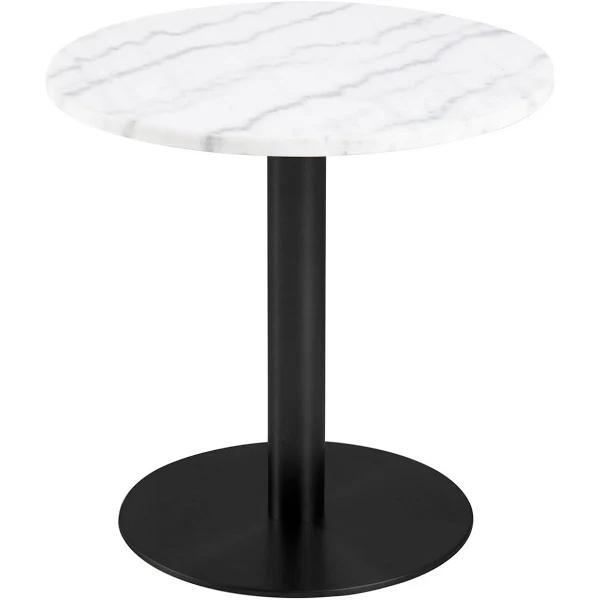 Cooper & Co Living 50cm Marble Marais Black Lamp Table