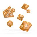 Oakie DOAKIE Dice RPG Set Marble - Orange (7)