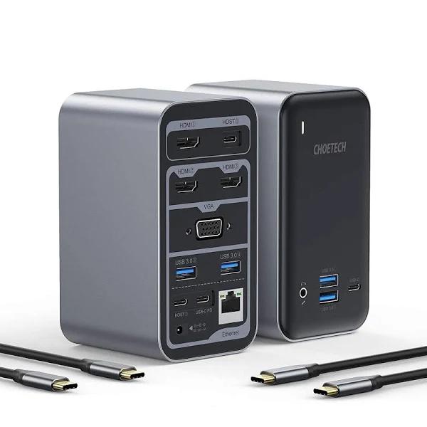 CHOETECH HUB-M21 15-in-1 USB C Docking Station