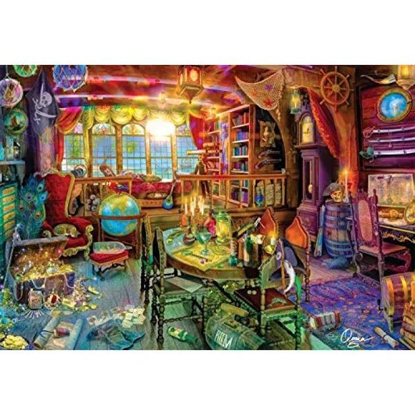 Buffalo Games - Pirate Captain's Dream - 2000 Piece Jigsaw Puzzle With Hidden Images