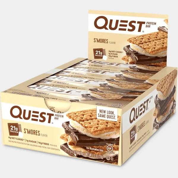 Quest Protein Bar - 12 Bars S'mores