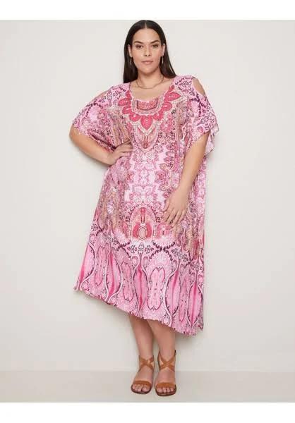 Autograph Cold Shoulder Maxi Kaftan Dress - Size 24 - Womens - Tbc 5