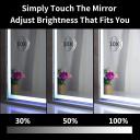 Hollywood Mirror Makeup Mirror,LED Mirror With Light, Smart Mirror,Touch Control,Vanity Mirror 3 Colors Dimmable Light,Tabletop/Wall Silver Mirror