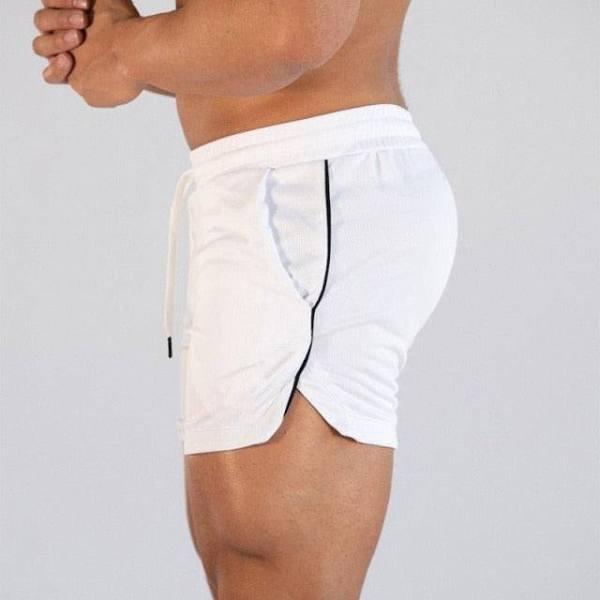 Muscleguys Quick Dry Men's Fitness Shorts White / XL