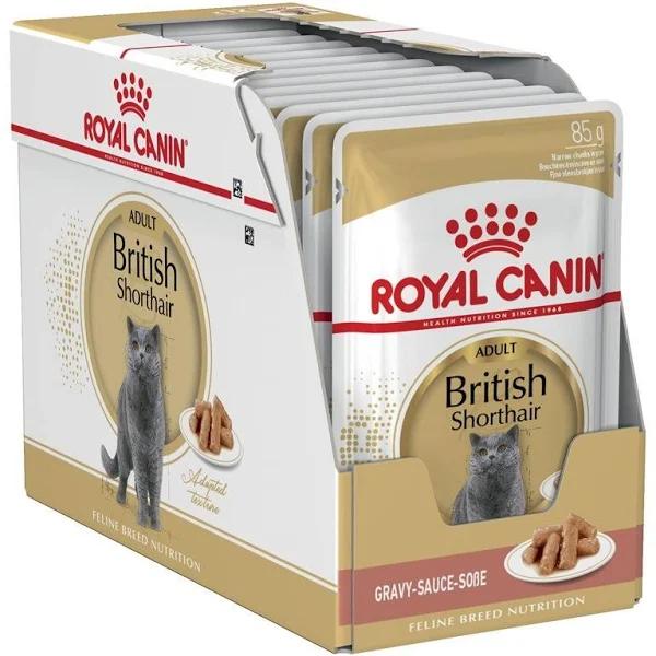 Royal Canin British Shorthair Adult in Gravy Wet Cat Food - 12x85g