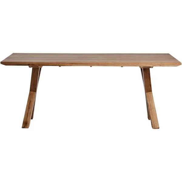 Oakdale Cross Leg Timber Dining Table 200cm | Warm Oak | Dining | Early Settler Furniture