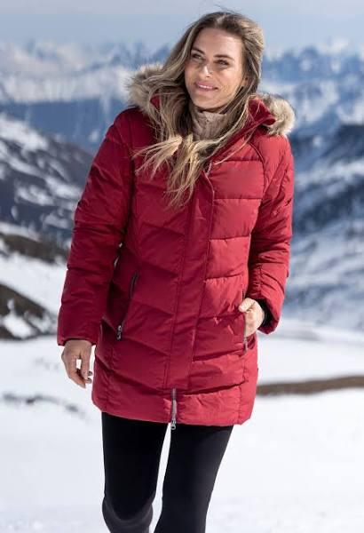 Mountain Warehouse Isla II Womens Long Down Jacket - Orange | Size 8