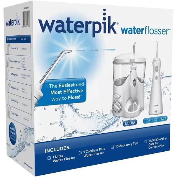 Waterpik Water Flosser Ultra & Cordless Plus Waterflosser Pack