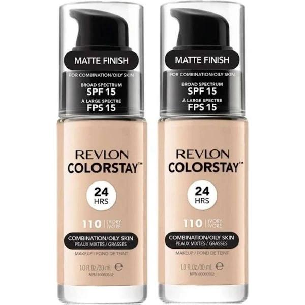 Revlon ColorStay Makeup For Combination/Oily Skin 30ml - 110 Ivory x 2