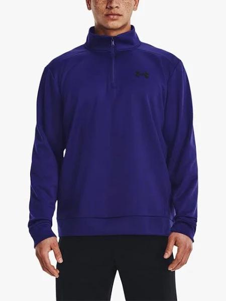 Under Armour Mens UA Armour Fleece 1/4 Zip Sweatshirt Blue S