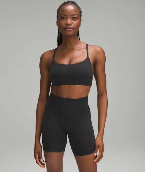 Women's Wunder Train Strappy Racer Bra Light Support, C/D Cup in Black Size 12 | by lululemon