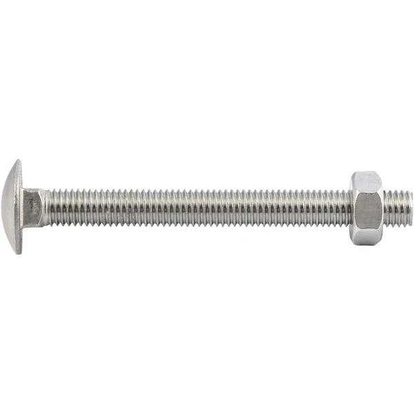 Zenith M10 x 100mm Stainless Steel 304 Grade Cup Head Bolts and Nuts