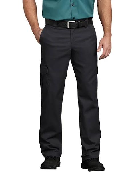 Dickies wp595 Flex Regular Fit Straight Leg Cargo Pants - Black, 48