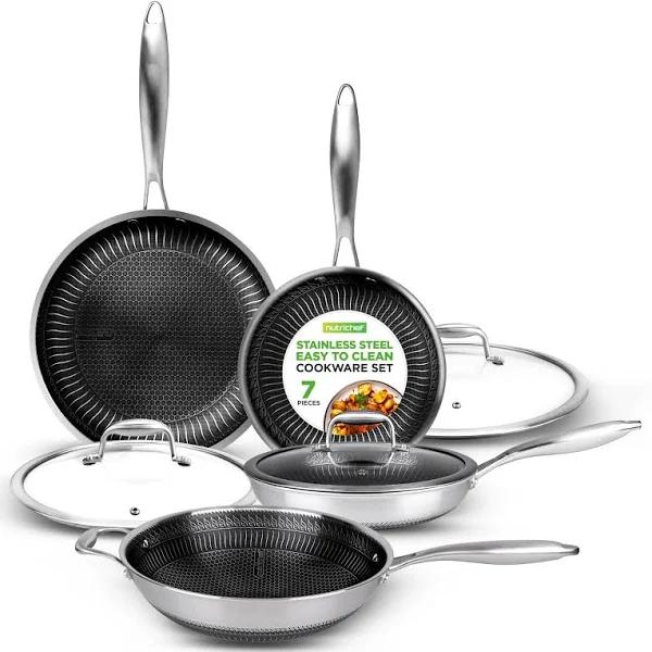 7-Piece Cookware Set Stainless Steel