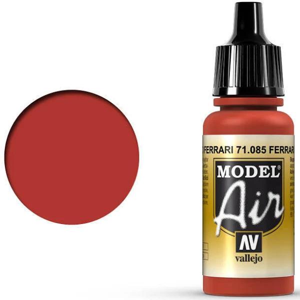 Vallejo Acrylic Paint Model Air Ferrari Red 17ml