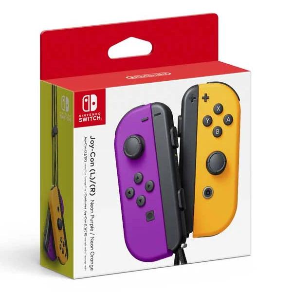 Nintendo Switch Joy-con Controllers (Neon Purple / Neon Orange)