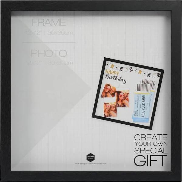 Design House Madison Photo Frame 12" x 12" - Black