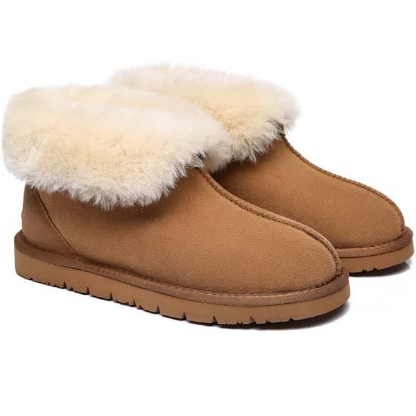 EVERAU Mallow Sheepskin Ankle Slipper