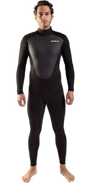 GUL Mens 2023 Response 3/2mm Back Zip Wetsuit - Black