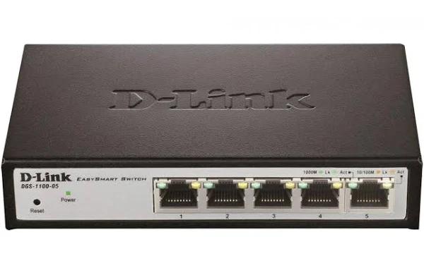 D-Link [DGS-1100-05] 5-Port Gigabit EasySmart Switch