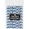 Paper Straws 24 Pack - Royal Blue