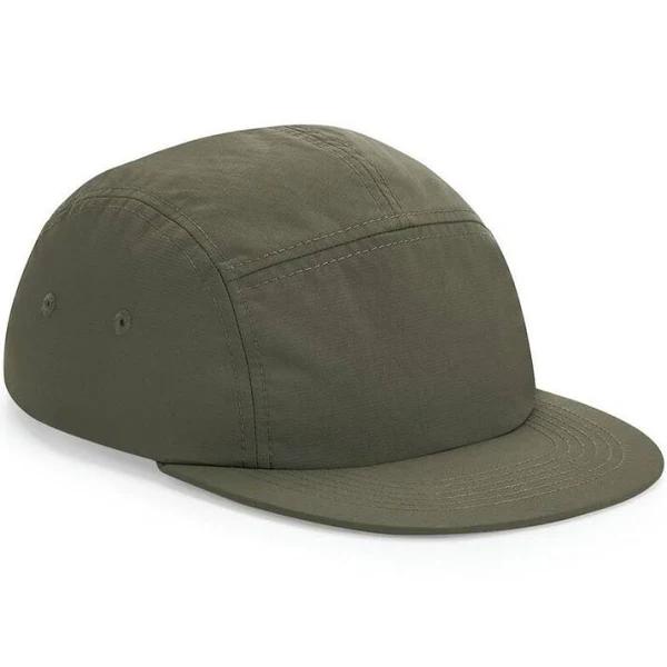 Outdoor 5 Panel Camper Cap Olive Green - Beechfield BF659