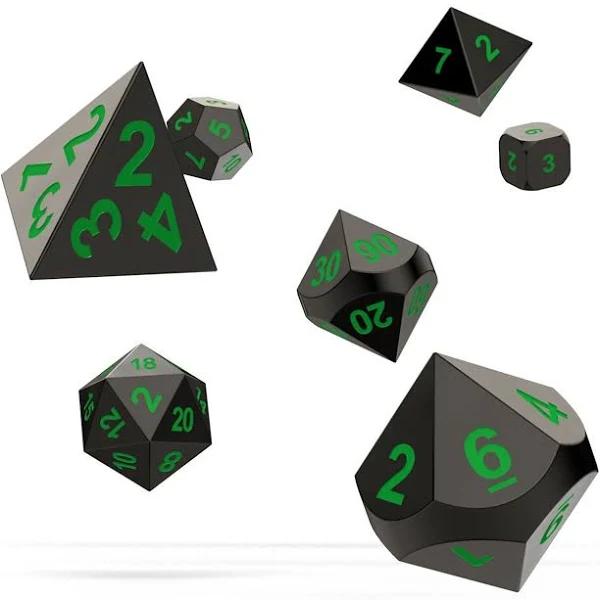 Oakie DOAKIE Dice RPG Set Metal Dice - Matrix (7)