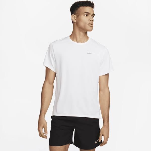 Nike Mens Dri-FIT UV Miller Running Tee White M