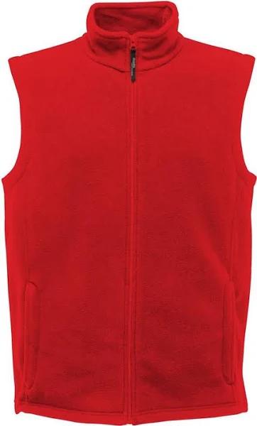 Regatta Mens Micro Fleece Bodywarmer / Gilet Classic Red S