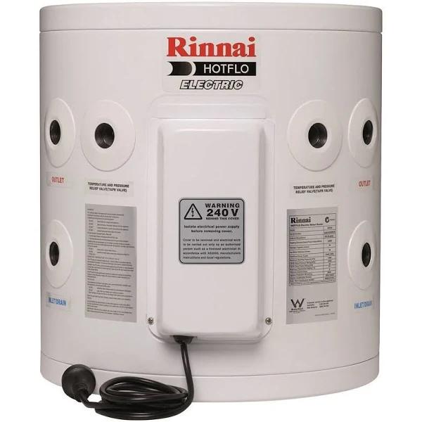 Rinnai Hotflo Plug in Electric Hot Water Storage Tank Soft Water