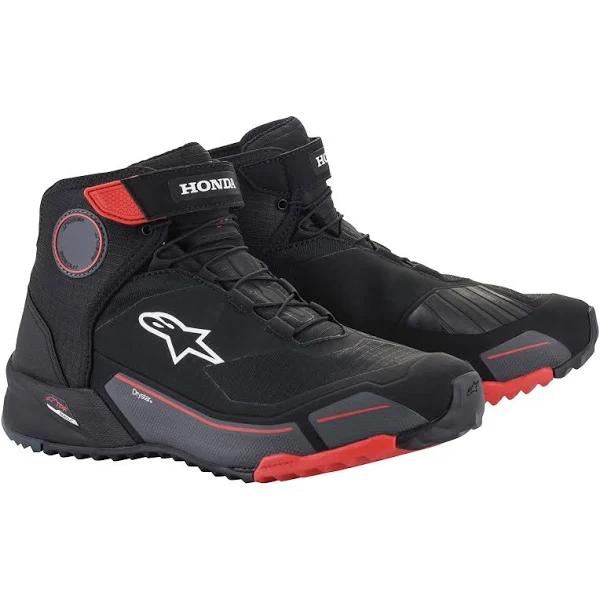 Alpinestars Honda CR-X Drystar Riding Shoes - Black Red Gray 11.5