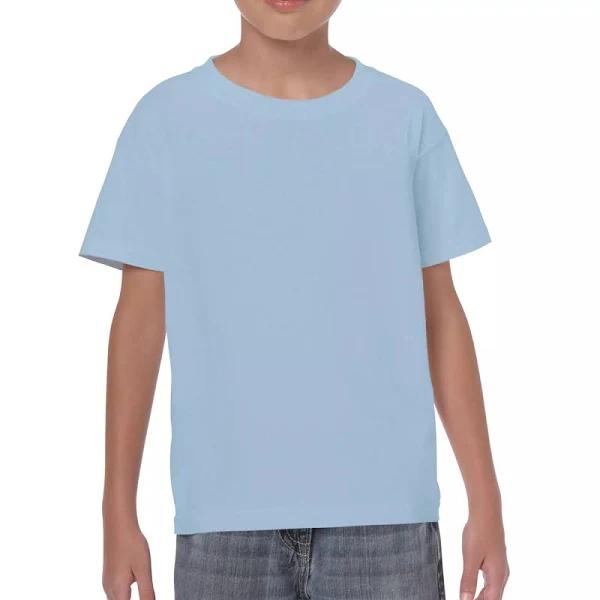 Gildan 5000B Children's Heavy Cotton T-Shirt Light Blue - Size: S