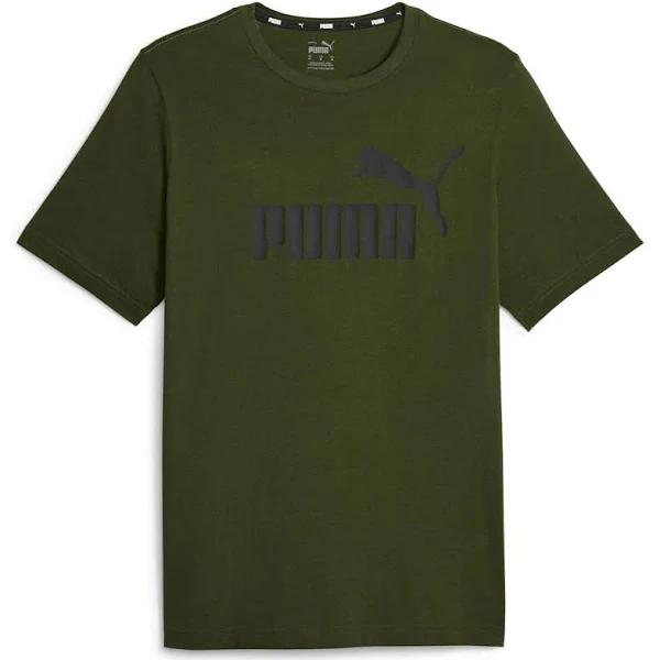 Puma Essential Logo Short Sleeve T-Shirt Green M Man