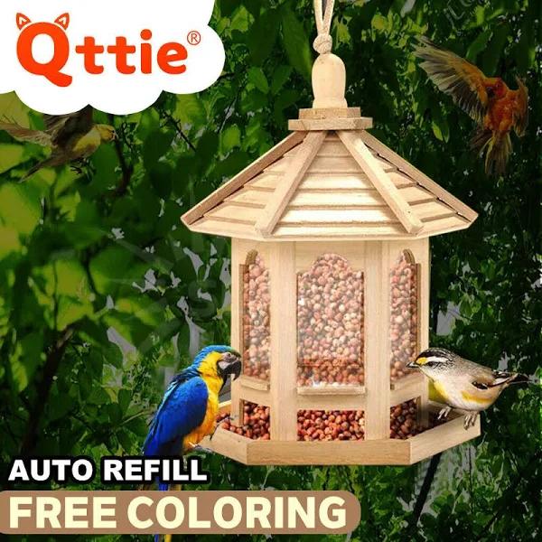 Hanging Bird Feeder Garden Wild Seed Container Waterproof Outdoor