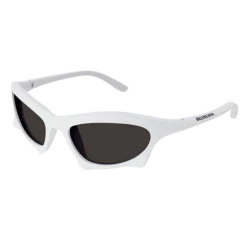 Balenciaga BB0229S-004 White/Grey Men`s Sunglasses