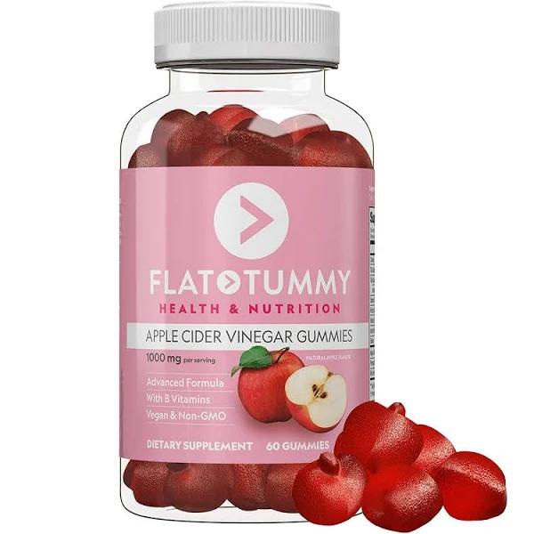 Flat Tummy Tea Apple Cider Vinegar Appetite Suppressant Gummies, 60-ct.