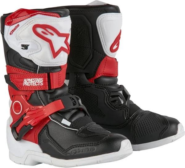 Alpinestars Tech 3S Kids Motocross Boots, black-white-red, Size 28