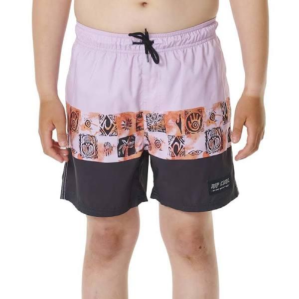 Rip Curl Pure Surf Block Volley Swimming Shorts Purple 8 Years Boy