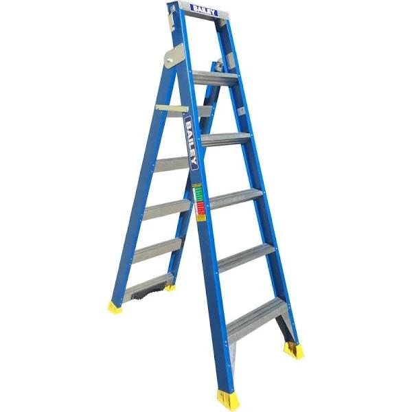 Bailey Dual Purpose Fibreglass 6 Step Ladder 1.8m-3.2m 150kg FS13668