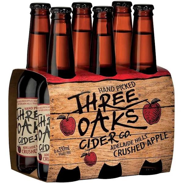 Three Oaks Crushed Apple Cider, 330ml 5% Alc.