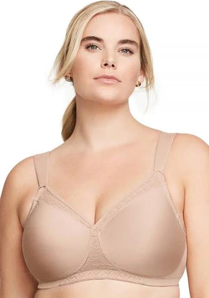 Glamorise Magiclift Seamless Support Wire-Free T-Shirt Bra - Cafe - 22E