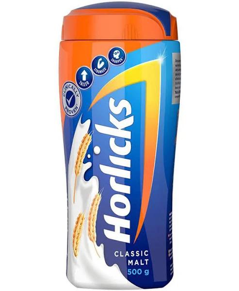 Horlicks Health & Nutrition Drink - Classic Malt, 500 G Jar