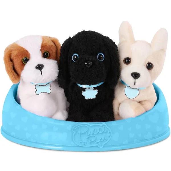 Pucci Pups – Plush Dog – Puppy Playset – Stuffed Animals – Toy Dog with Basket – 2 Years + – Adopt-A-Pup