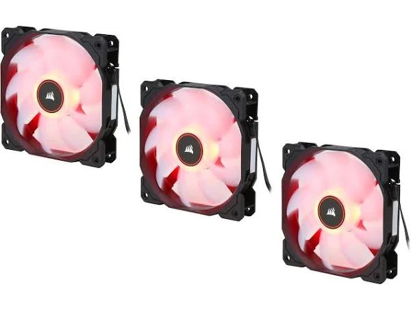 Corsair Air Series AF120 Red LED 120mm Fan - 3 Pack