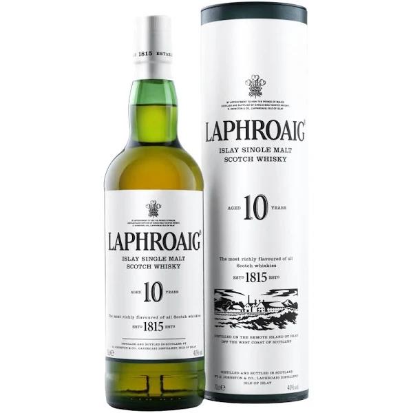 Laphroaig 10 Year Old Single Malt Scotch Whisky (700ml)