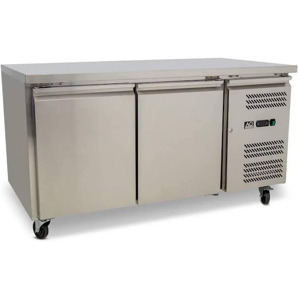 AG Two Door Commercial Worktop / Under Bench Fridge 800mm Depth