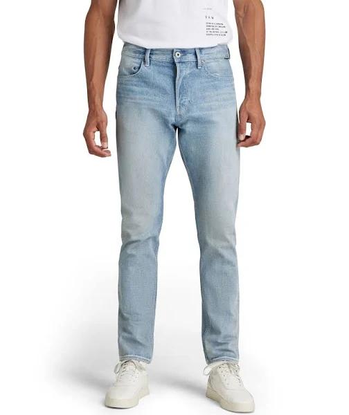 G-Star Raw Triple A Regular Straight Jeans Light Blue Men Size 29-30